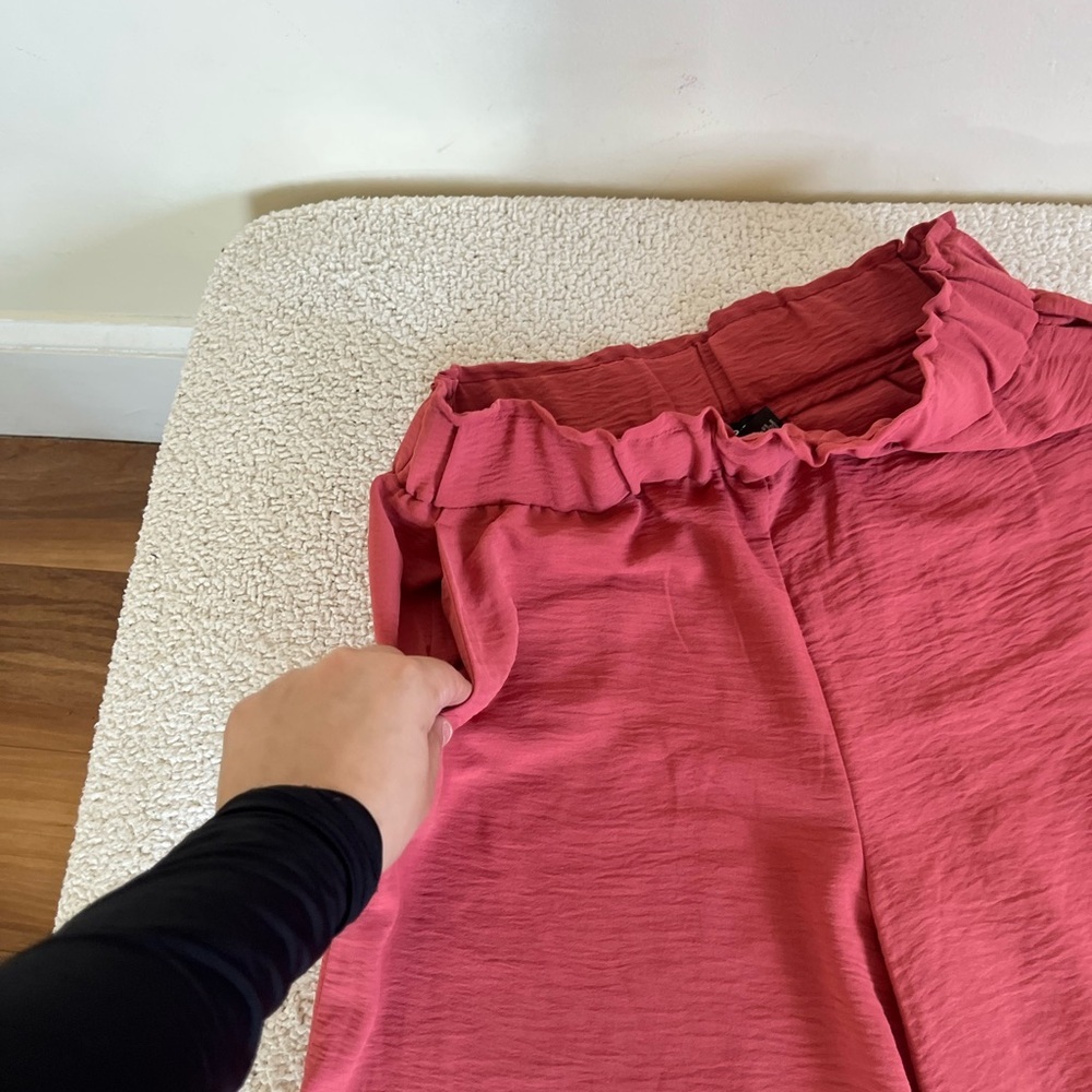 Hilary Radley Coral wide leg casual spring fall  Pants M - Picture 7 of 8
